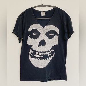 Misfits early 2000s band music tshirt Black Small vintage